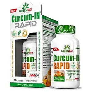 Comparateur de prix : Amix Casquettes Curcum-in Rapid 60 Unités One Size