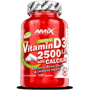 Comparateur de prix : Amix Casquettes Vitamin D3 2500 Iu Witch Calcium 120 Unités One Size