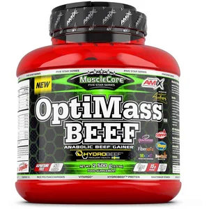 Comparateur de prix : Amix MuscleCore OptiMass Beef with Hydrobeef Doble Chocolate Coco 2,5kg