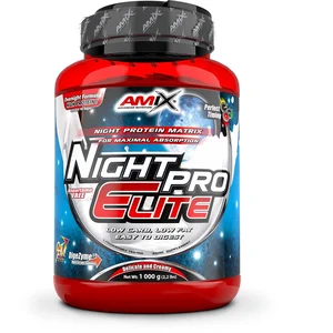 Comparateur de prix : Amix Protéine Fraise Nightpro Elite 1kg One Size