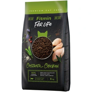 8kg Fitmin Cat For Life Castrate avec poulet nourriture pour chat sèche pas cher