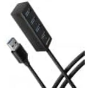 AXAGON HUE-M1AL Mini hub USB-A, 4 x USB-A 3.2 Gen 1, argenté - 1,2 m