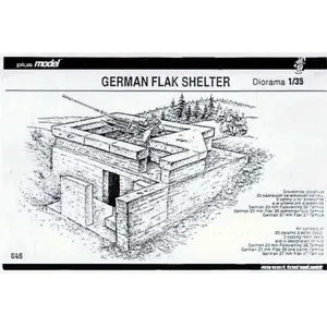Deutscher Flak Bunker Ww Ii - 1:35e - Plus Model pas cher