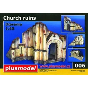Kirchenruine Ww Ii Keramik.- 1:35e - Plus Model pas cher