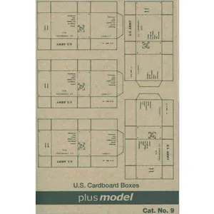 U.s. Transport Kartons Ww Ii, 5 Stück Pro Bogen.- 1:35e - Plus Model