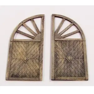 Plus-Model Wooden Gate - Round - 1:35e - Plus Model pas cher