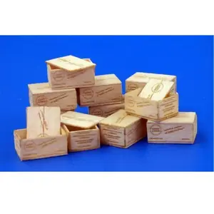 Plusmodel U.s.wooden Crates F.cigaretes Wwii-typei - 1:35e - Plus Model pas cher