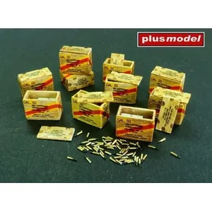 Comparateur de prix : Us Ammunition Boxes With Cartons Of Charges - 1:48e - Plus Model