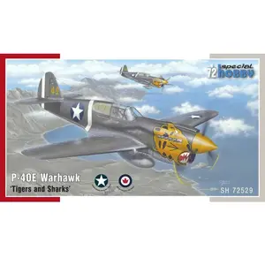 Maquette avion : P-40E Warhawk - Tigres et Requins - 1/72 pas cher