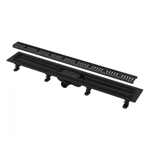 Alca Caniveau de douche 750 mm avec grille, noir mat (APZ10BLACK-750M)Vendu parcdiscount