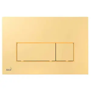 Alcaplast - Alcadrain Thin - Bouton de commande affleurant, doré M575 pas cher