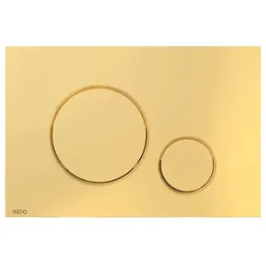 Alcaplast Alcadrain Thin - Plaque de déclenchement, doré M675 pas cher