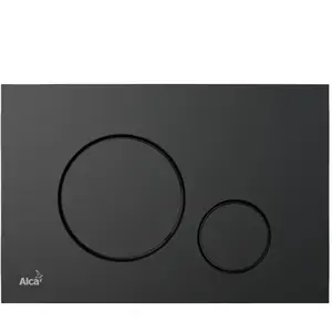Alca Plaque de déclenchement double touche, Noir Mat (M678) pas cher