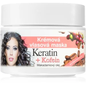 Bione Cosmetics Keratin + Kofein masque crème pour cheveux 260 ml