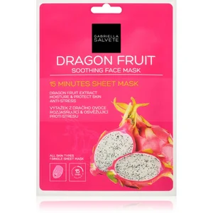 Comparateur de prix : Gabriella Salvete Face Mask Dragon Fruit masque apaisant en tissu 1 pc...