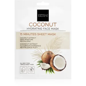 Comparateur de prix : Gabriella Salvete Face Mask Coconut masque hydratant en tissu 1 pcs