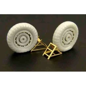 Luftwaffe wheel chocks (two types)---PE set for German planes 1/32BRL32013  - Brengun Accessoires de diorama 