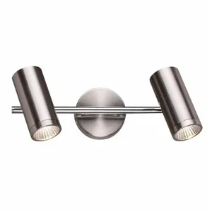 Rendl Light - Spot mural bogard ii nickel mat 230V led 2x5W 40° 3000K pas cher