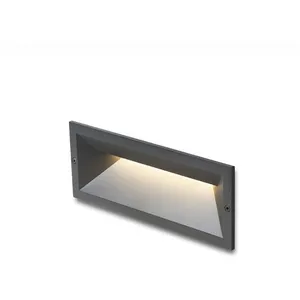Applique extérieure encastrée ragg blanc 230V led 12W IP65 3000K pas cher
