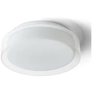 Rendl Light - venice led 30 plafonnier verre transparent/verre opale/c... pas cher