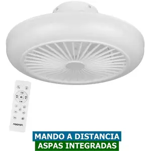 Ventilateur de plafond sans pales Noaton Polaris avec lumière et contr... pas cher