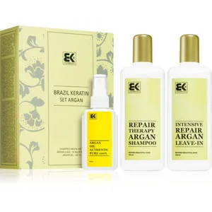 Brazil Keratin Set Argan coffret cadeau pour cheveux secs et fatiguésVendu paronebioshop
