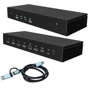 Comparateur de prix : i-tec - Station d'accueil - USB-C / USB4 / Thunderbolt 3 / Thunderbolt 4 - 3 x HDMI, 2 x DP - 1GbE - 100 Watt - Europe