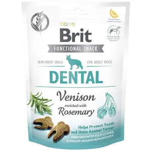 150g Brit Care Dog Functional Dental Snack, deer, dog treat pas cher