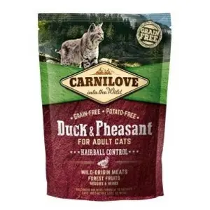 CARNILOVE Feline Pollo Pato Faisan Hairball Control 400GR pas cher