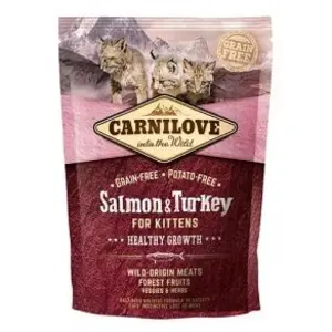 Carnilove Chat Salmon & Turkey Kittens Healthy Gr.Owth 400 Gr. pas cher