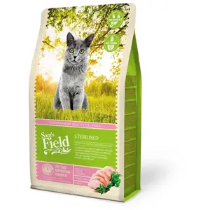 Croquettes Chat Adulte Stérilisé   Sam's Field au poulet   2,5 kg pas cher