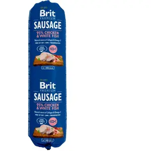 Alimentation Chien Brit Saucisse poulet et poisson blanc 800 gr pas cher
