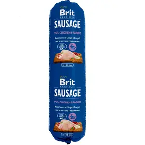 Alimentation Chien Brit Saucisse poulet et lapin 800 gr pas cher