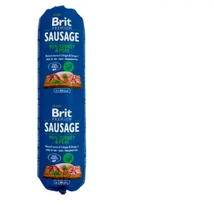12x 800g Sausage dinde & pois Brit nourriture humide pour chiens pas cher