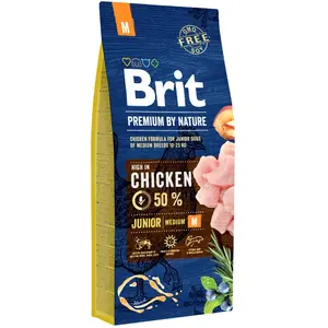 Comparateur de prix : Premium by Nature Junior m   Dry Dog Food   15 kg (8595602526338) - Brit