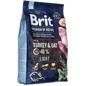 Comparateur de prix : BRIT Premium by Nature Light Universal MANZANA, Pollo, MAÍZ, PAVO 3 KG