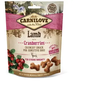 Comparateur de prix : Friandises Carnilove Crunchy agneau, cranberries pour chien  - 200 g
