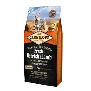 Comparateur de prix : Carnilove Fresh Adult Small Breed autruche, agneau pour chien - 6 kg