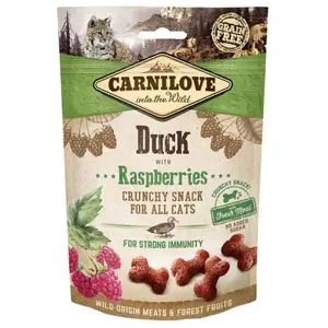 Comparateur de prix : CARNILOVE - Friandises sans céréale pour chat Crunchy Canard