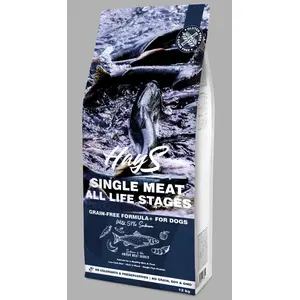 Croquettes Chien   Hays Adulte Sans Céréales mono protéine de saumon   12 kg pas cher