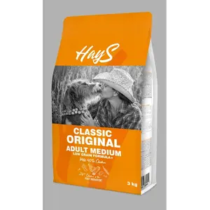 Croquettes Chien Low Grain   Hays Classic Medium Adult au poulet   3 k... pas cher