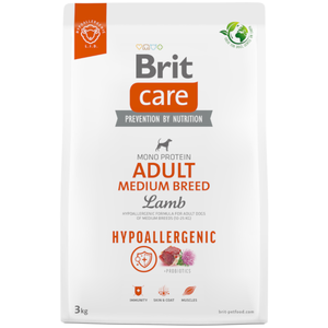 Comparateur de prix : Brit Soin Adulte Race Moyenne Agneau Riz 3kg