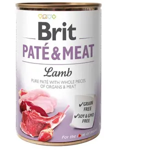 6x 400g Paté & Meat agneau Brit nourriture humide pour chiens pas cher
