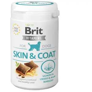Vitamins Skin&Coat for dogs - supplément pour votre chien - 150 g - BritVendu parzooplus