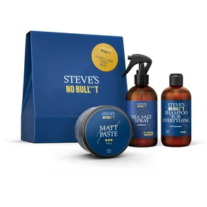 Steve's No Bull***t Hair Care Trio Box coffret cadeau pour cheveux pour homme pas cher