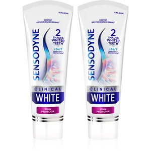 Sensodyne Clinical White Stain Protector dentifrice blanchissant 2x75 ... pas cher