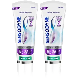 Sensodyne Clinical Repair Active Clean dentifrice 2x75 ml pas cher