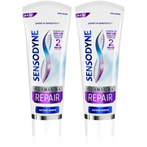 Sensodyne Clinical Repair Active White dentifrice 2x75 ml pas cher