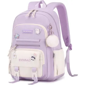 Cartable - Kawaii - Violet - 20 Litres - Tissu Oxford - Fille pas cher