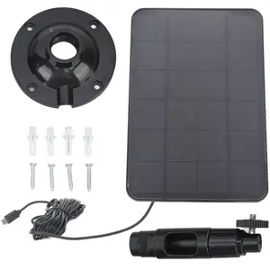 FLAMMKRAFT Panneau Solaire 10w 5v Usb Noir Pour Caméra De Sécurité, Té...Vendu parmanomano